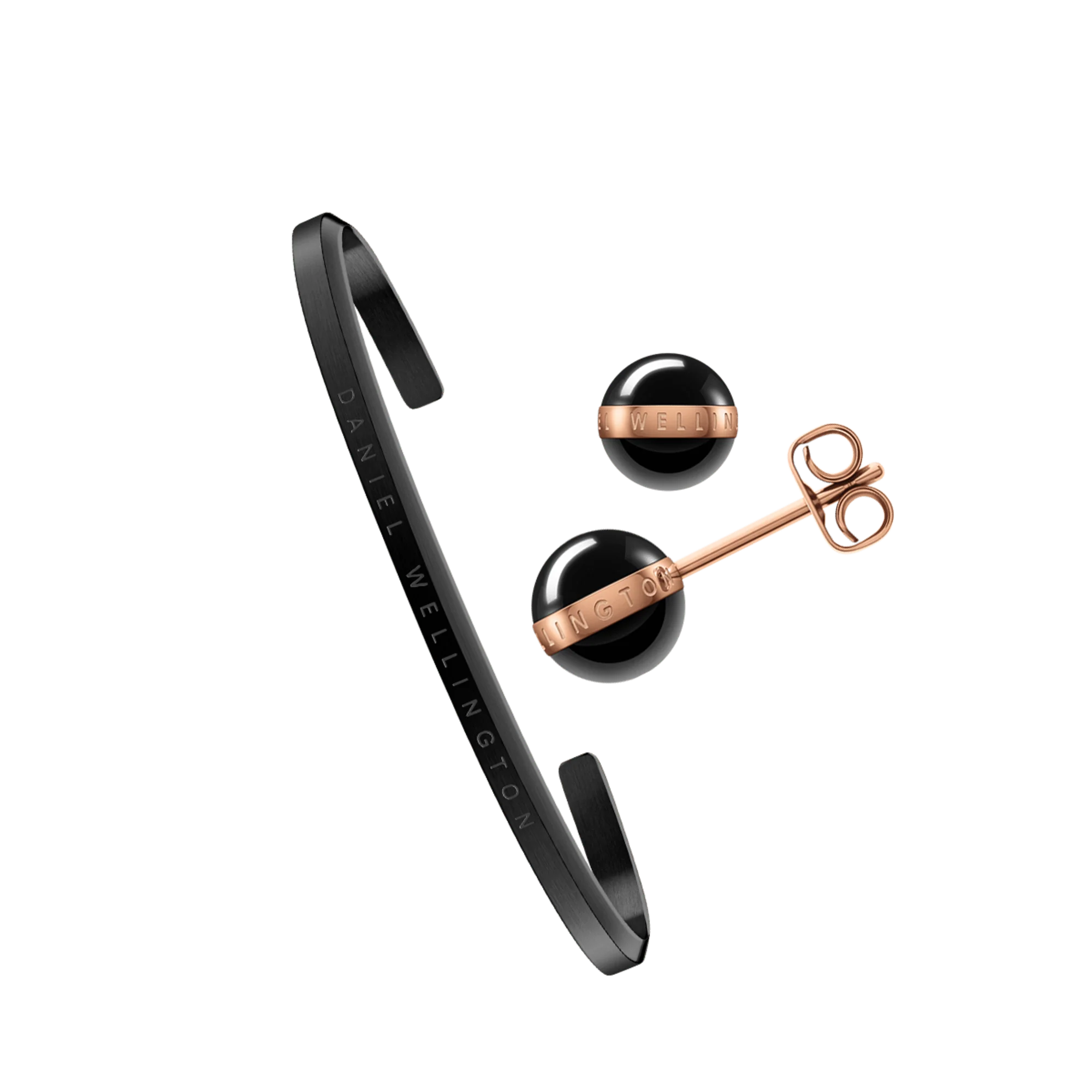 Aspiration Earrings + Classic Bracelet Black