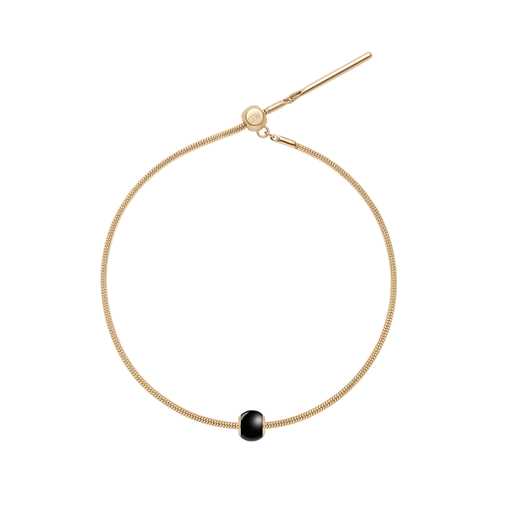 Black Orb Gold Charm + Snake Bracelet G