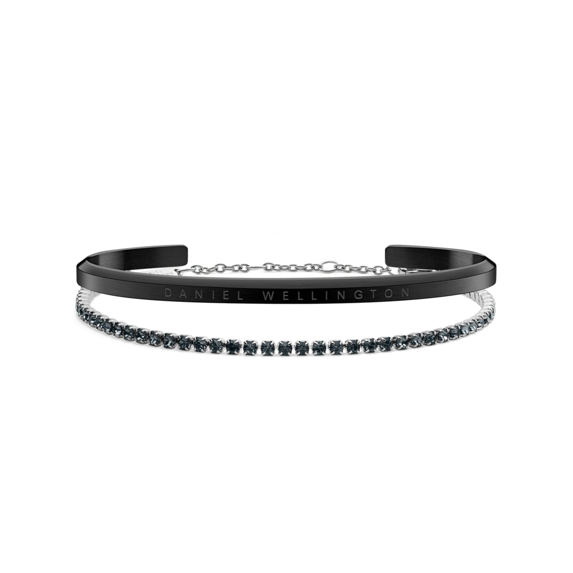 Classic Bracelet Black & Tennis Bracelet Nightfall Silver