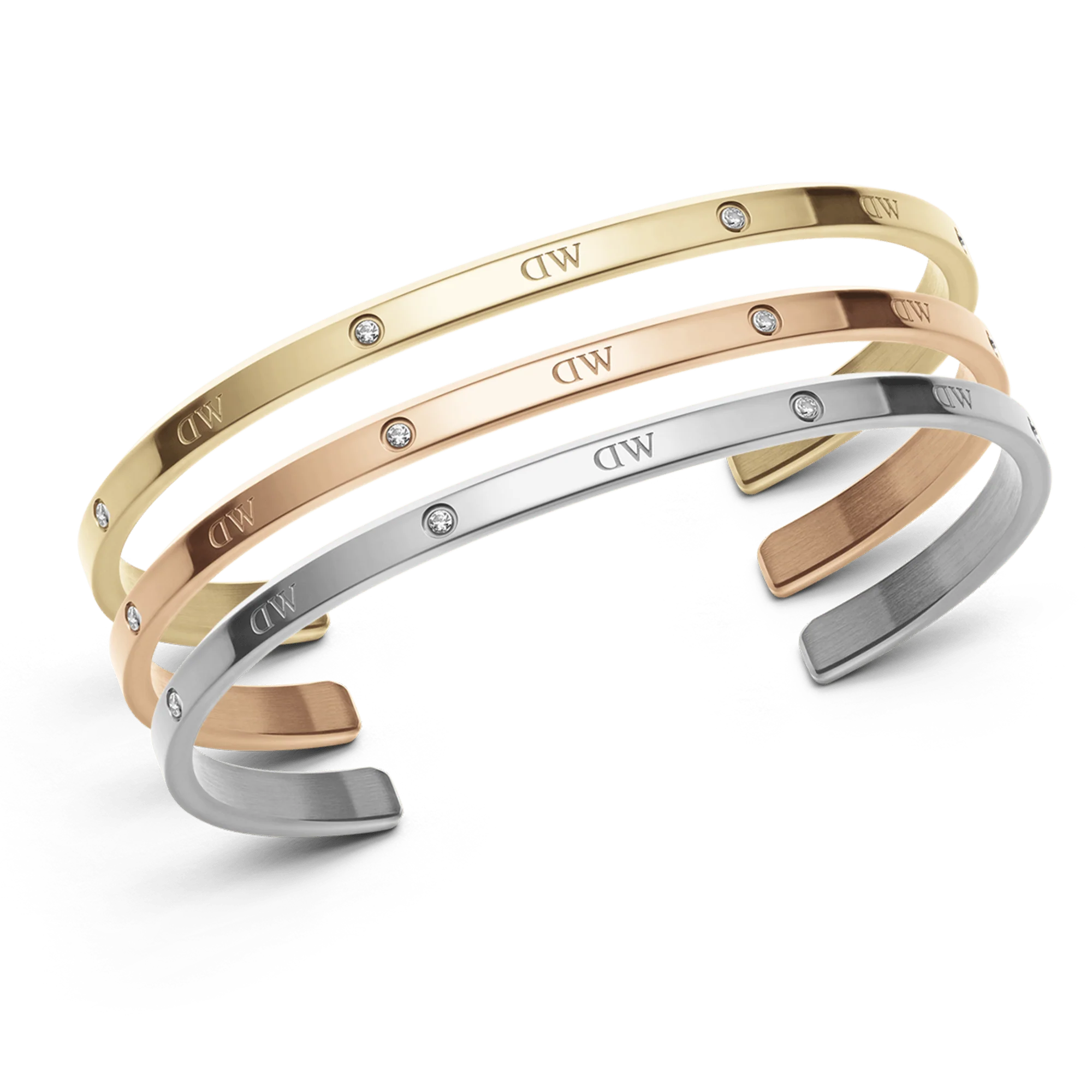 Classic Lumine Bracelet Rose Gold + Silver + Gold