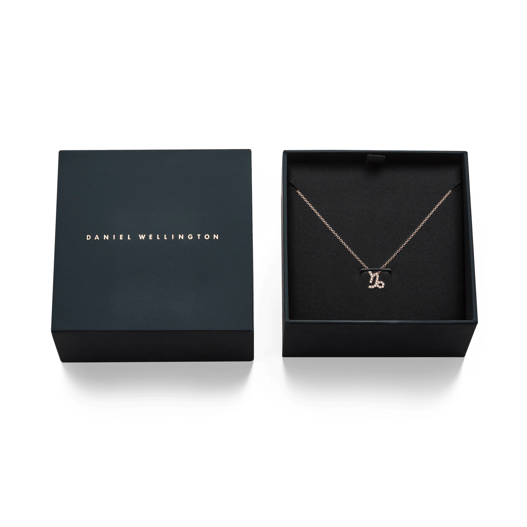Crystal Zodiac Chain Necklace Rose Gold - Image 14