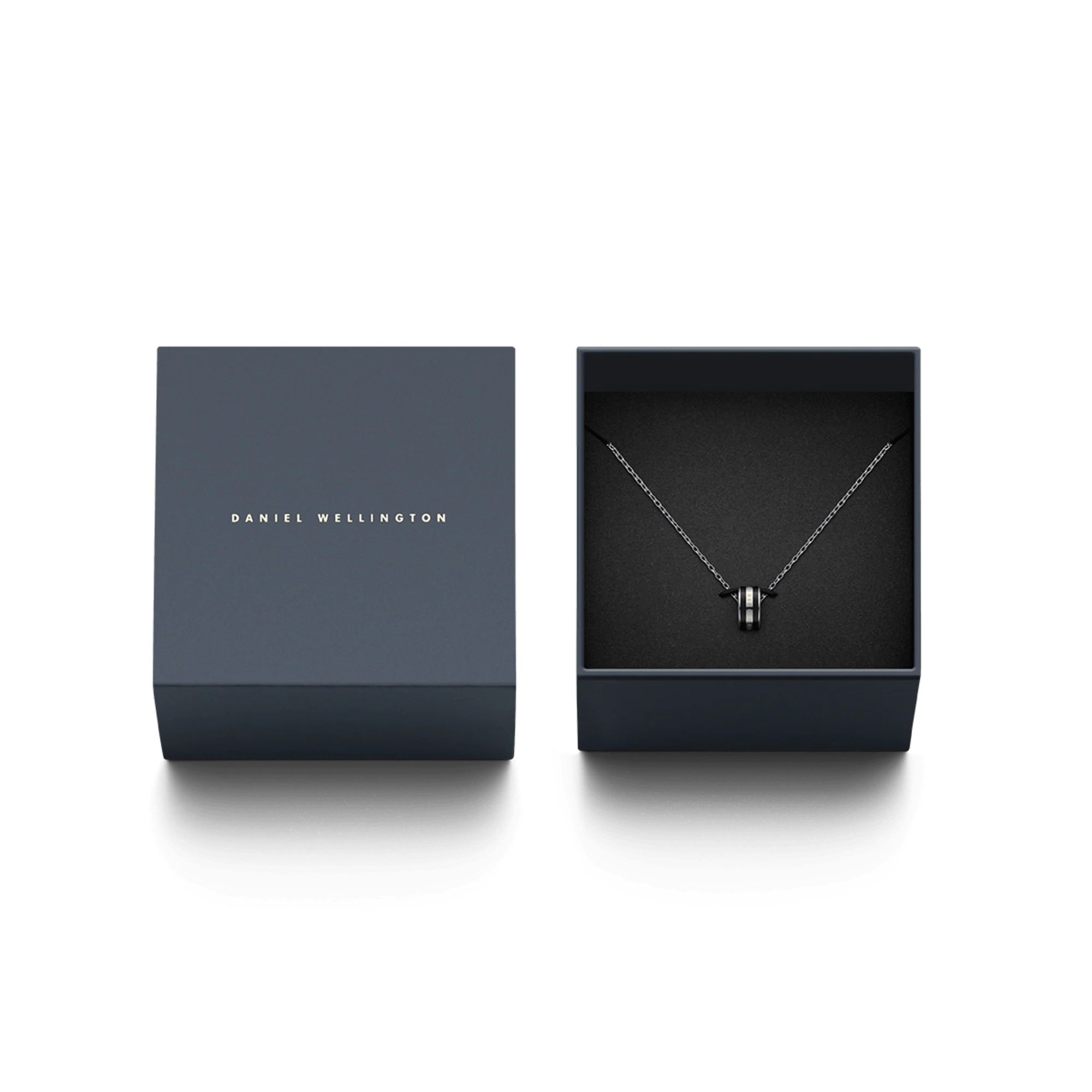 Emalie Necklace Silver Black - Image 4
