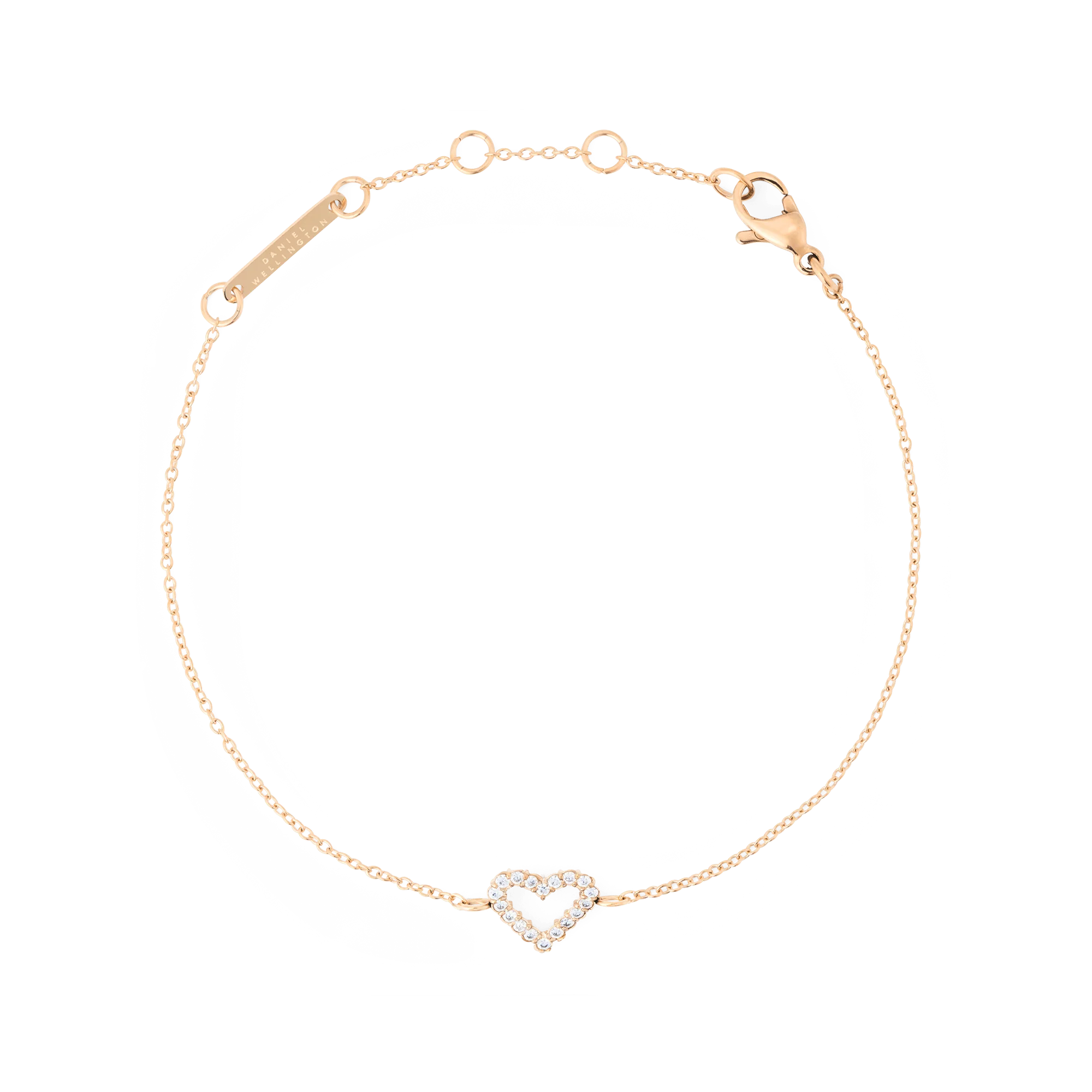 Mirelle Heart Bracelet Rose Gold