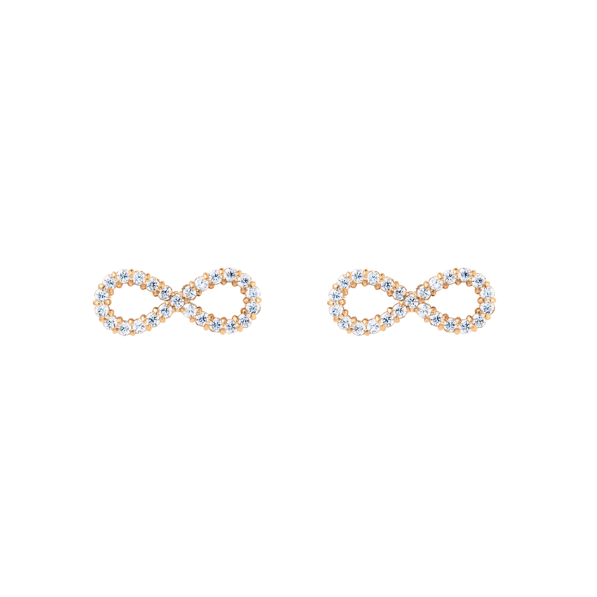 Mirelle Infinity Earrings Rose Gold