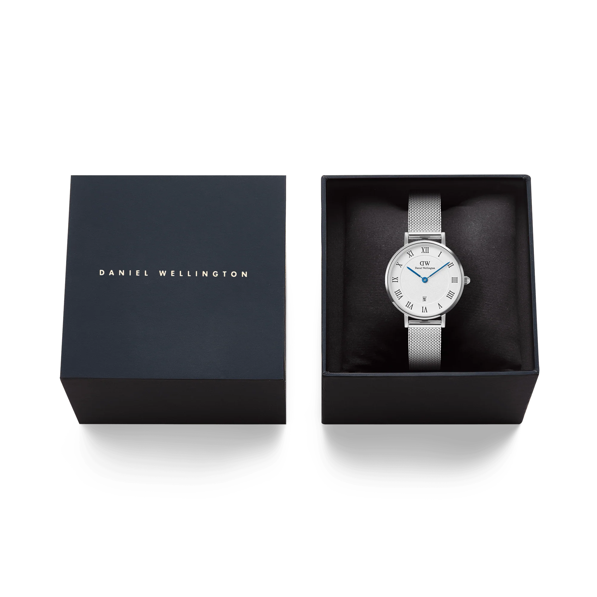 Petite Roman Numerals Date Silver - Image 6